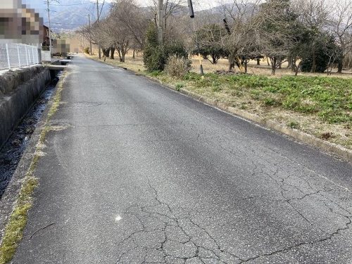 前面道路　